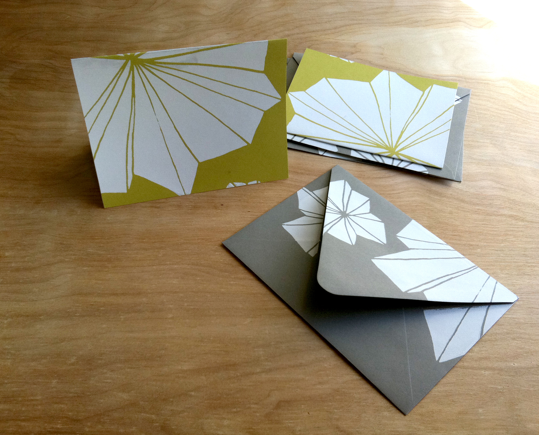 Hand-Printed Notecards with Envelopes