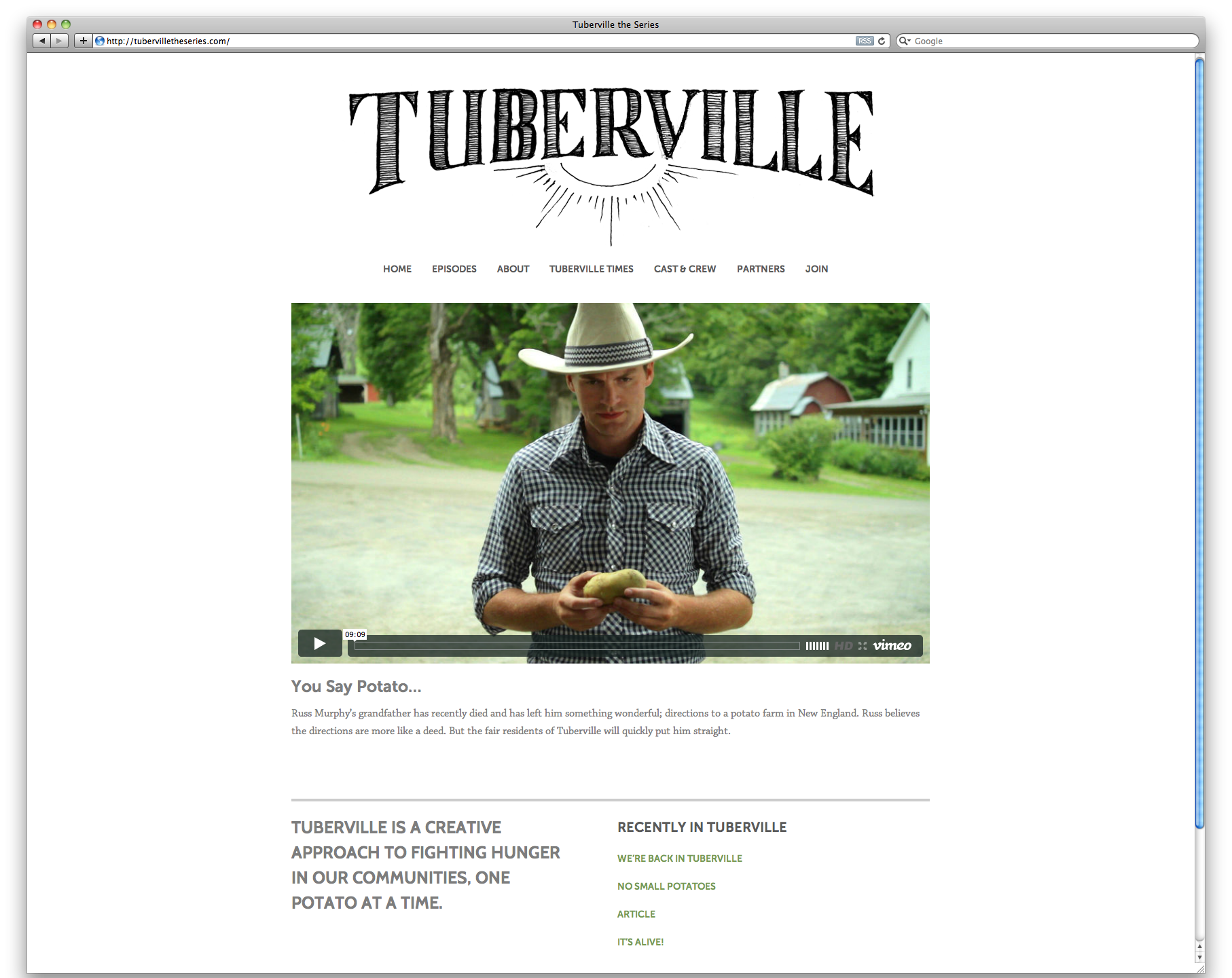 Tuberville the Series Website